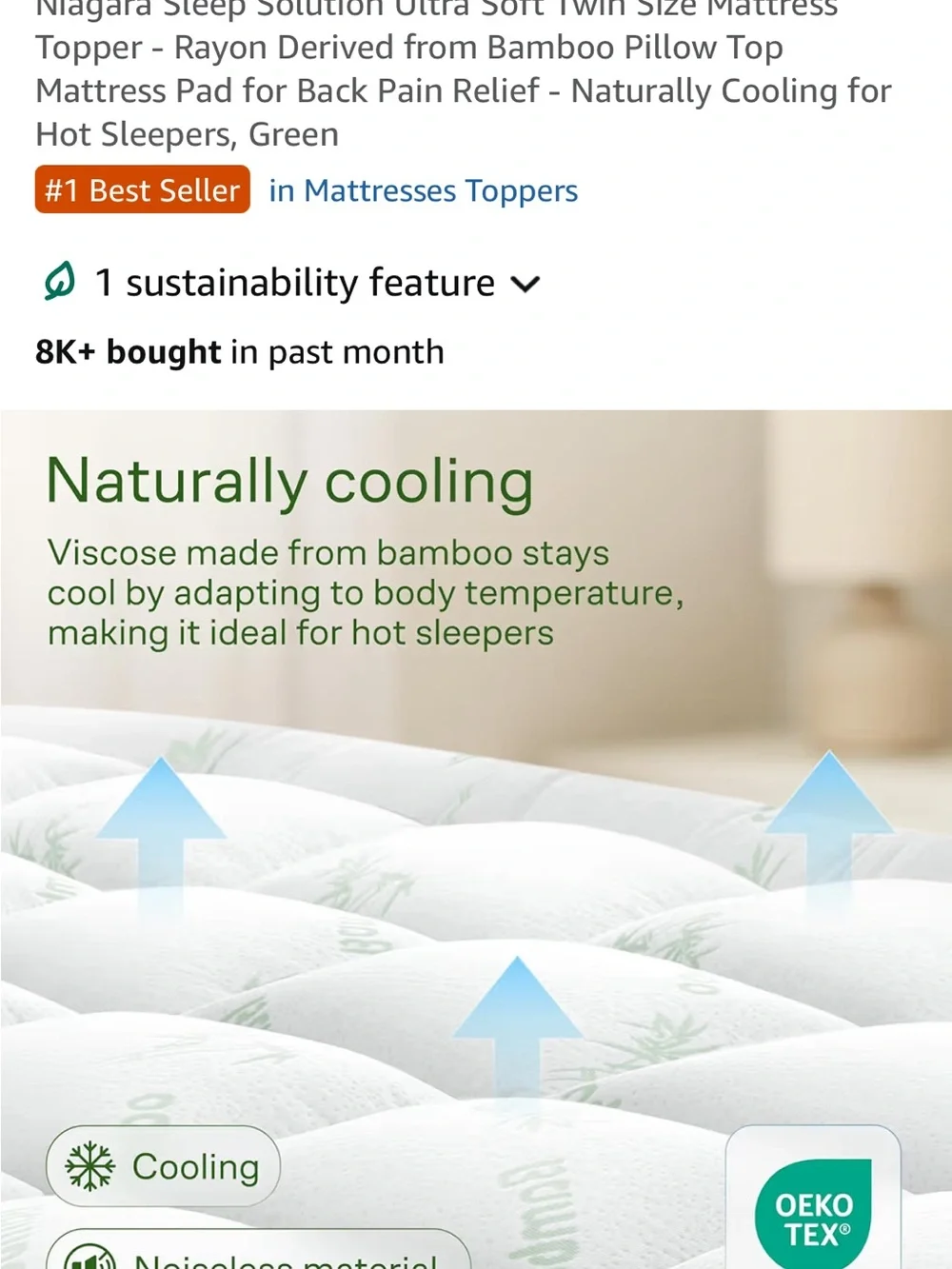Ultra-Soft Mattress Topper - Green twin xl